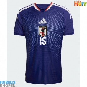 Billiga Japan Daichi Kamada #15 Hemmatröja VM 2026 Kortärmad